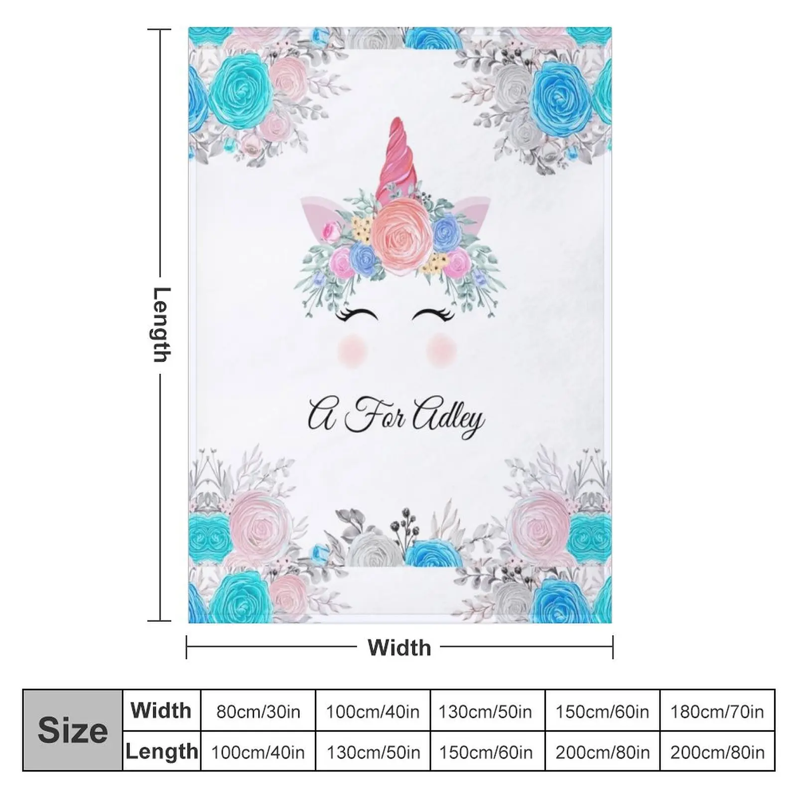 Copy of A For Adley Tshirt - A For Adley Fanart Sticker Throw Blanket Cute Large Baby Blankets