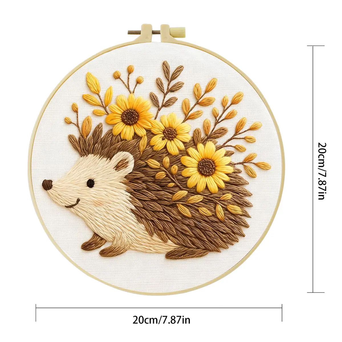 1 Stück 20X20CM/15X15CM 7,87/6,3 Zoll Stachelmoos-Stickerei-Starter-Kit DIY-Kit DIY-Stickerei-Set Handarbeiten Heimdekoration Nadelkunst – Detail 4