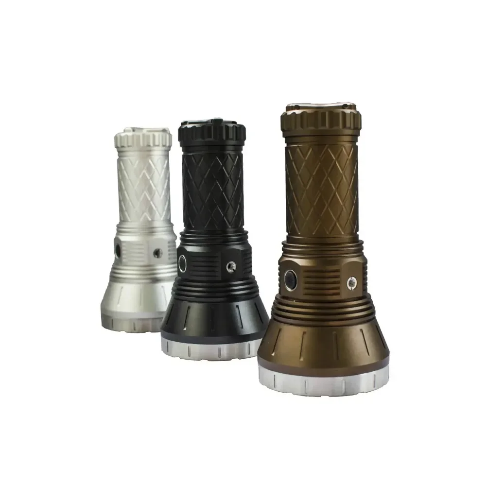 Haikelite HK90 Powerful Flashlight 3*Luminus SBT90 18000 Lumens High-Intensity Portable Searchlight for Outdoor Activities