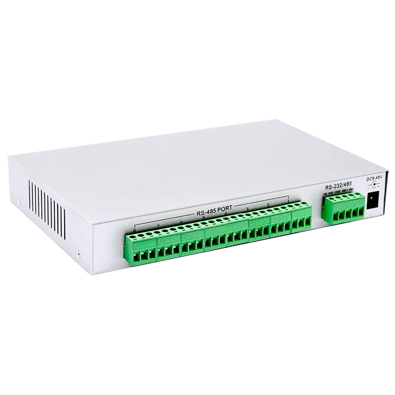 Industrial RS-232/RS-485 para 8 portas RS-485 Hub RS-232/485 EIA/TIA DC/DC Módulo isolado