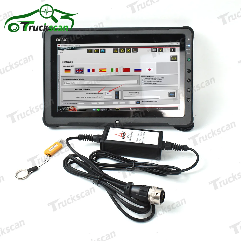 

For DEUTZ DIAGNOSTIC KIT DECOM Communicator Diagnosis Scanner Deutz SerDia 2010 Diesel Diagnostic Tool