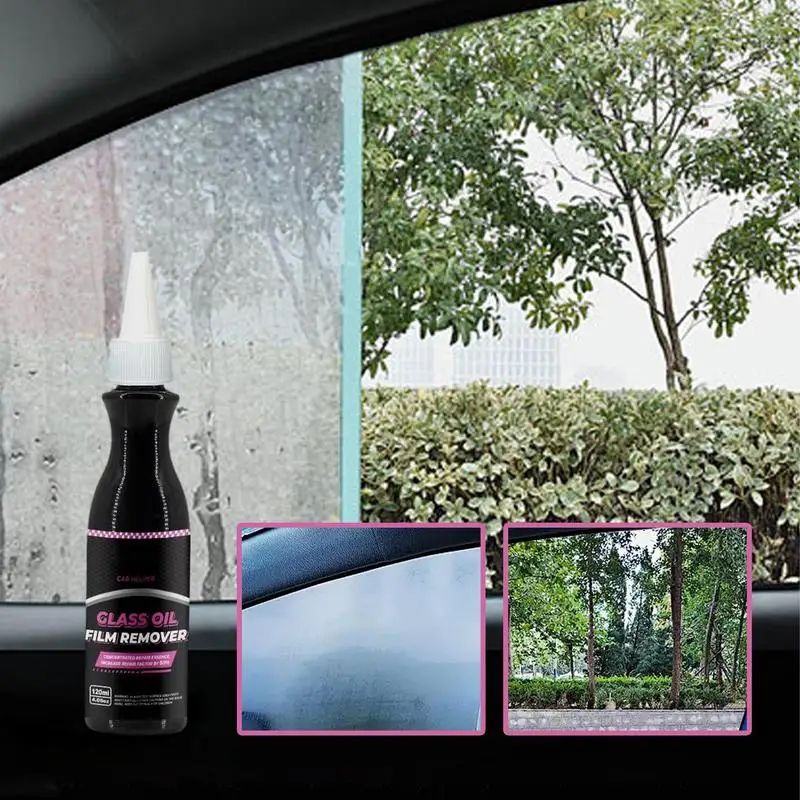 Car Glass Oil Film Remover Glass Oil Film Removal Gentle Car Window Cleaner Car Glass Cleaner Long-Lasting For Cars Trucks