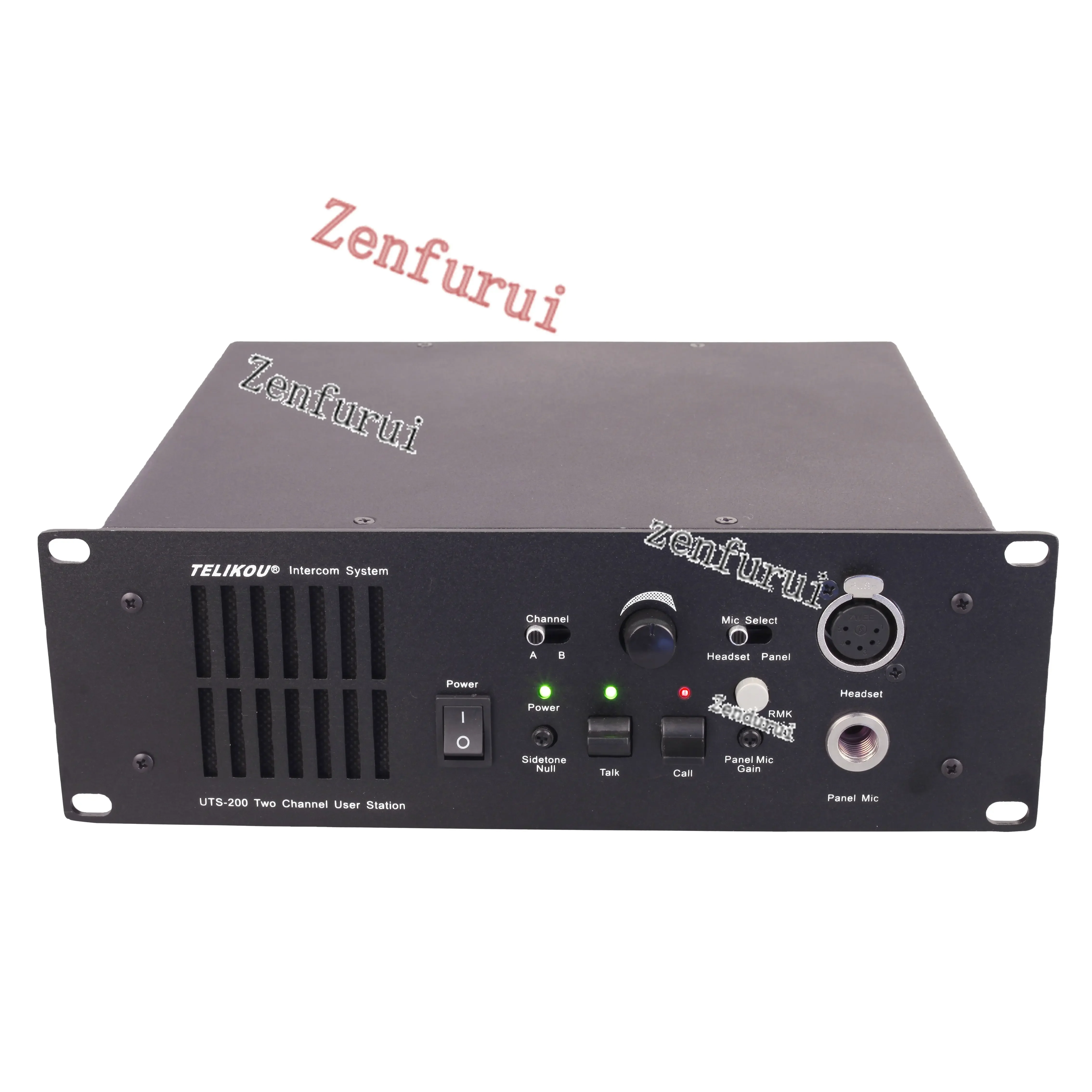 

TELIKOU Intercom System UTS-200 Two-Channel XLR-4M/5F Headset Connector Speaker Station broadcast equipment