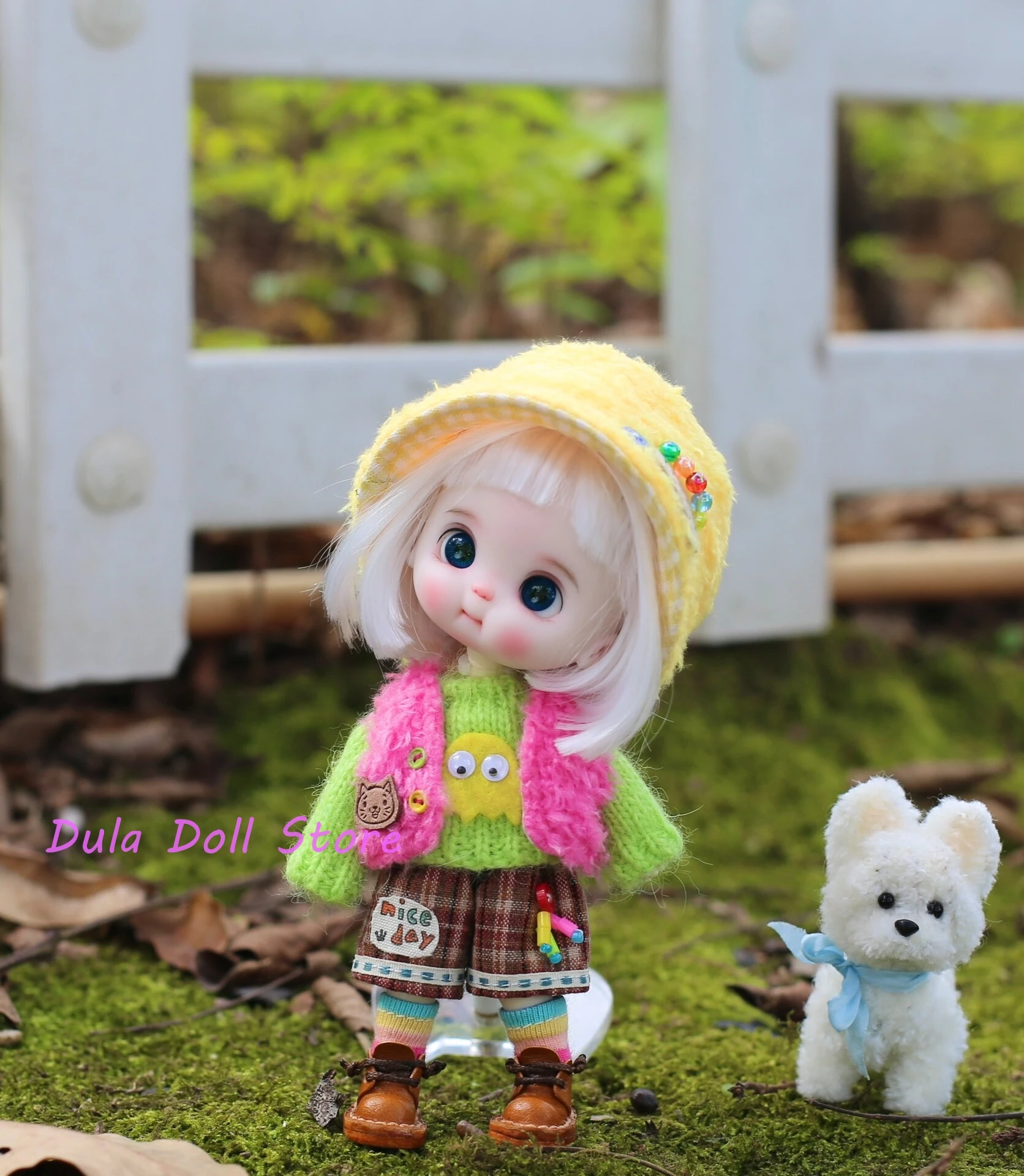 

Dula Doll Clothes Dress for skirt Ob11 gsc Doll Spring Pink Green Yellow Mixed Set