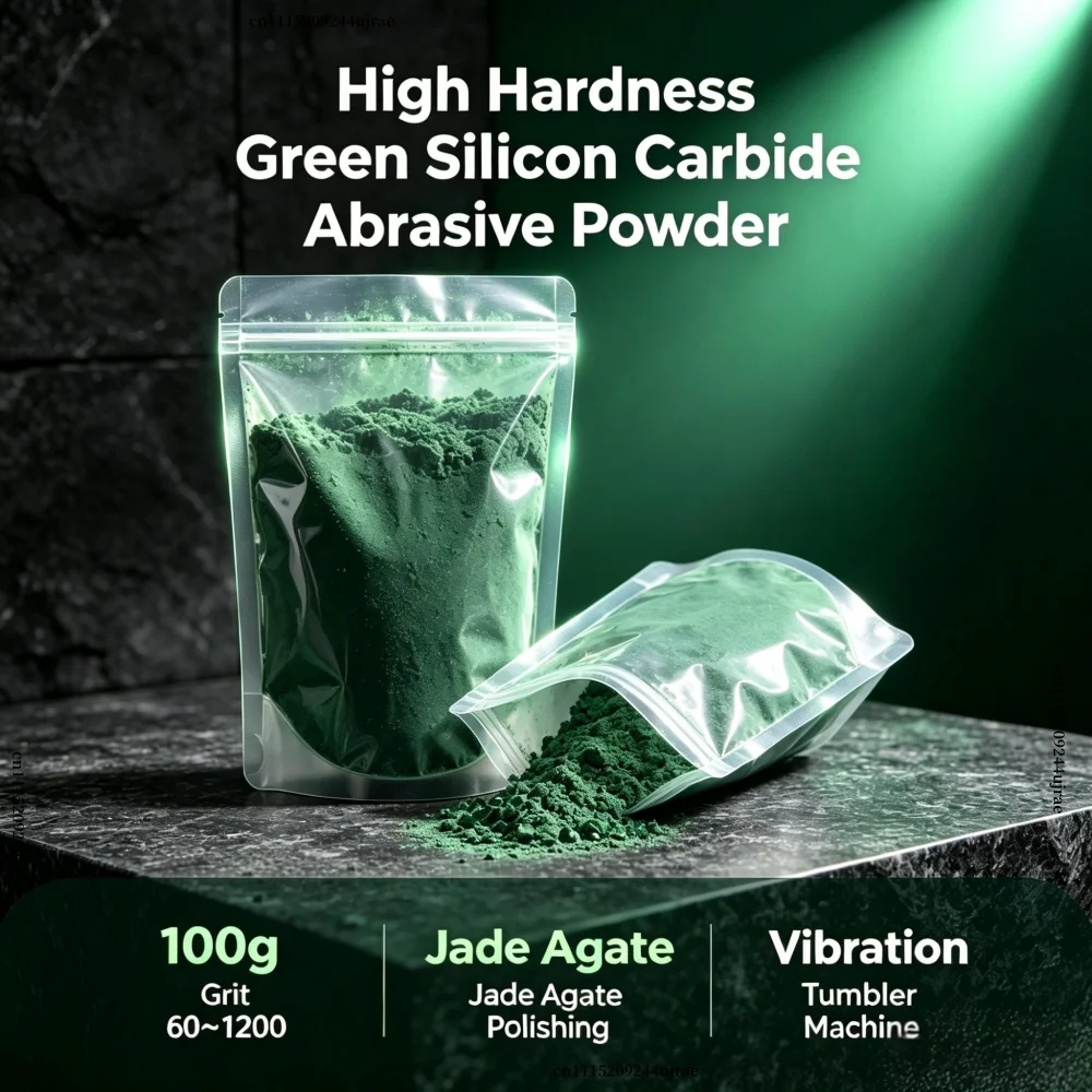 Grit 60~1200 High Hardness Green Silicon Carbide Abrasive Powder – Jade Agate Polishing For Vibration Tumbler Machine