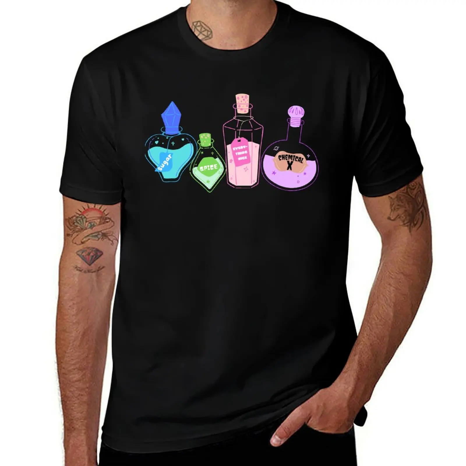 Girl Ingredients T-Shirt Basic Solid Tee for Daily Use T-Shirt