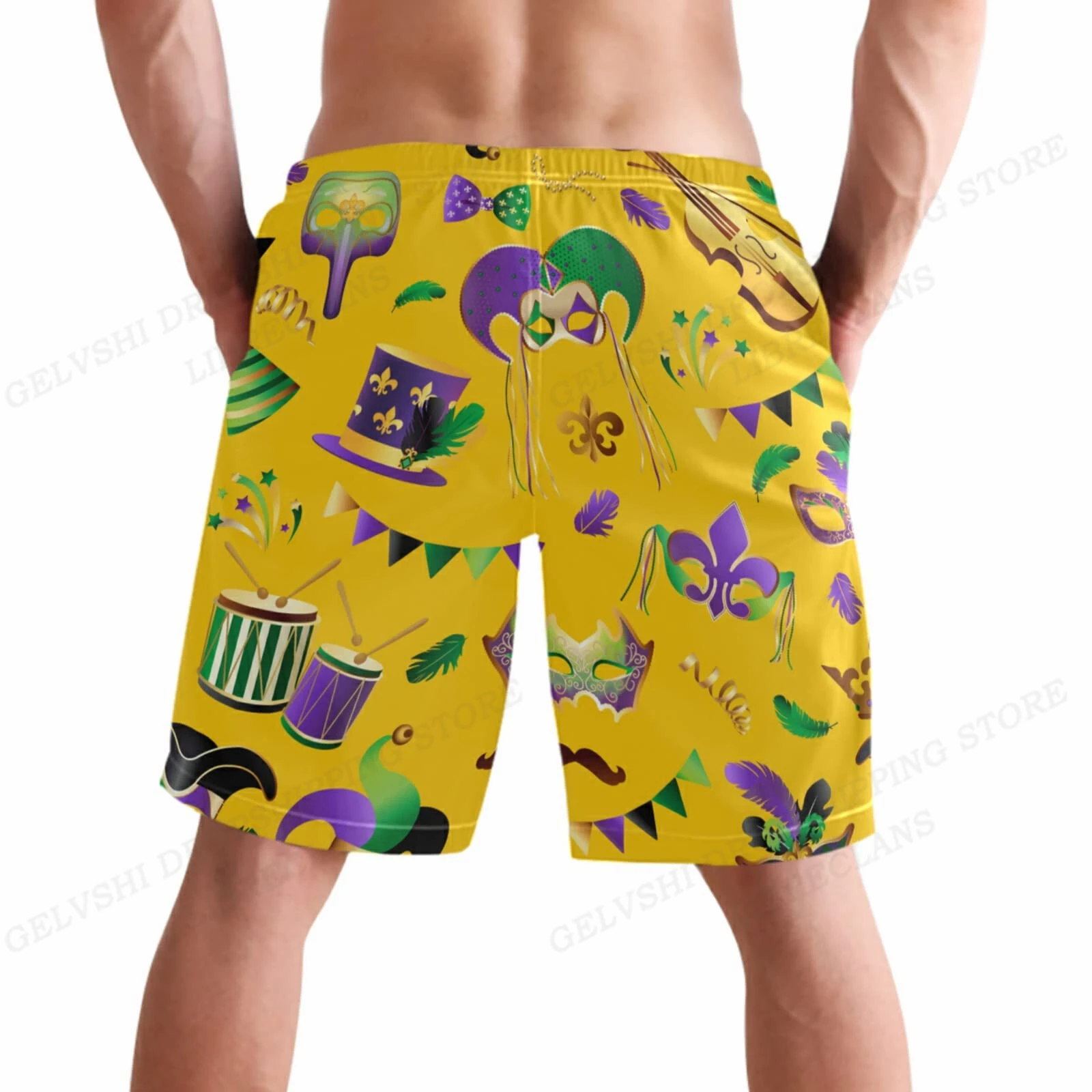 Heren Zwemshorts Duck Print Board Korte Kinder Strandshort Heren Badmode Broek Jongens Broek Sport Broek Slips Snel Droog