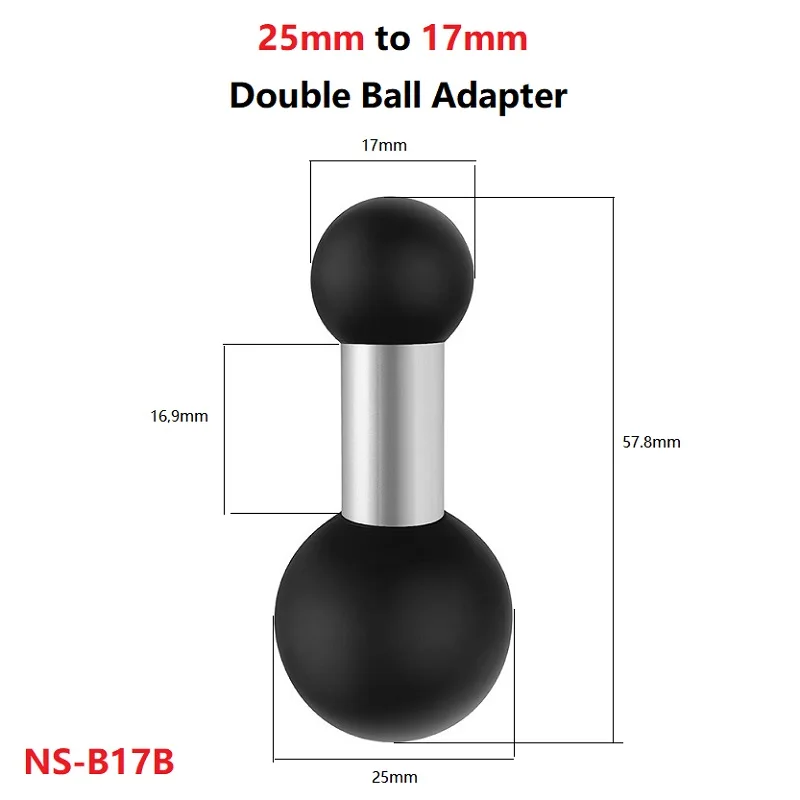 1 Zoll 25mm Kugelkopfadapter Motorrad-Lenkerhalterung Telefonhalterung Aluminium-Kugelkopfhalterung für Ram – Detail 16