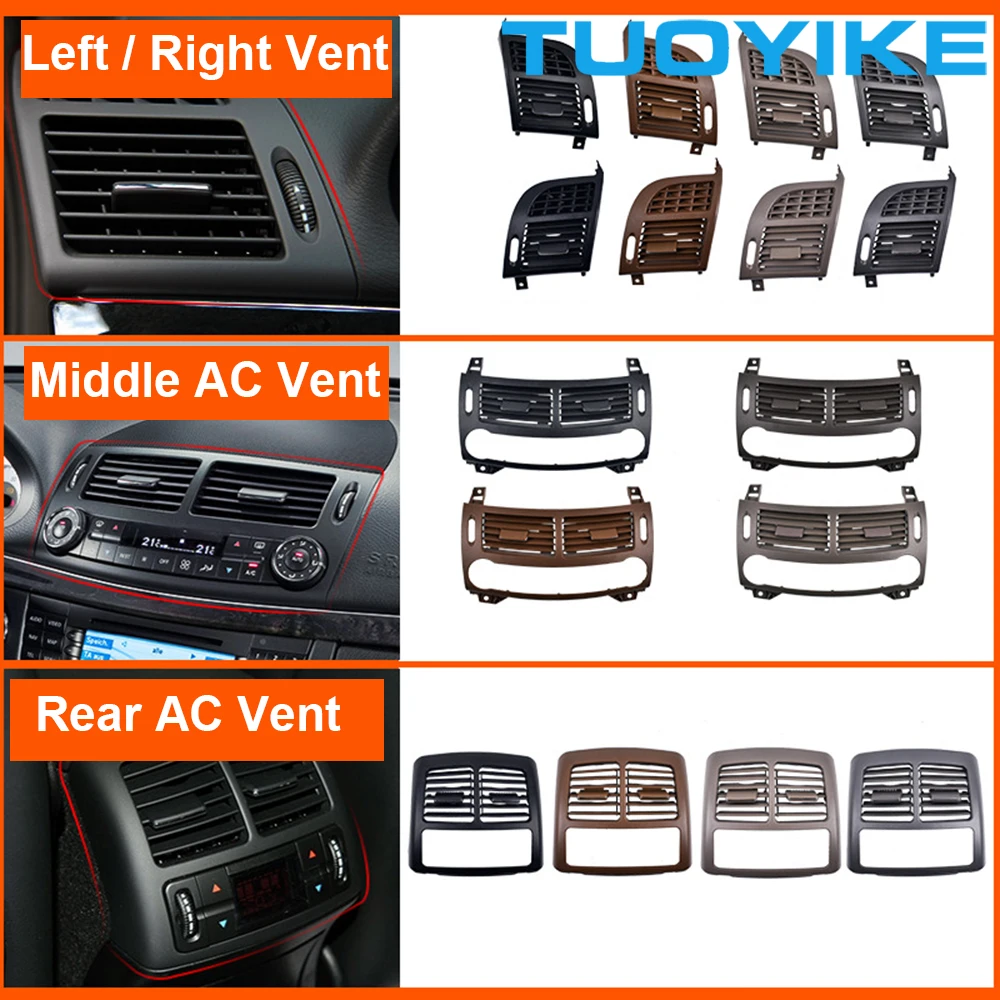 LHD RHD Car AC Front Left Right Center Rear W211 Air Conditioner Vent Grille Panel Cover For Mercedes Benz E-Class 2003-2008