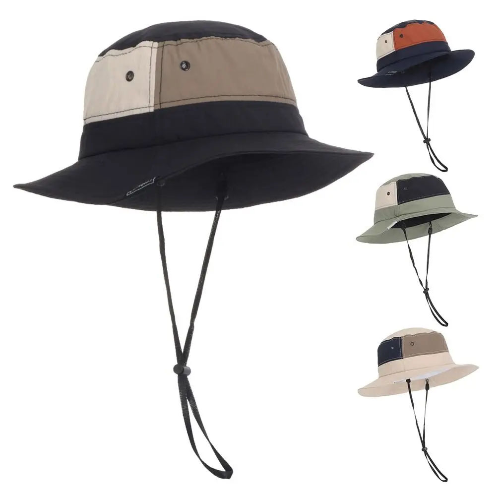 

Large Anti-UV Bucket Hat Wide Brim Sun Protection Panama Hat Quick-dry Breathable Mountaineering Caps Women