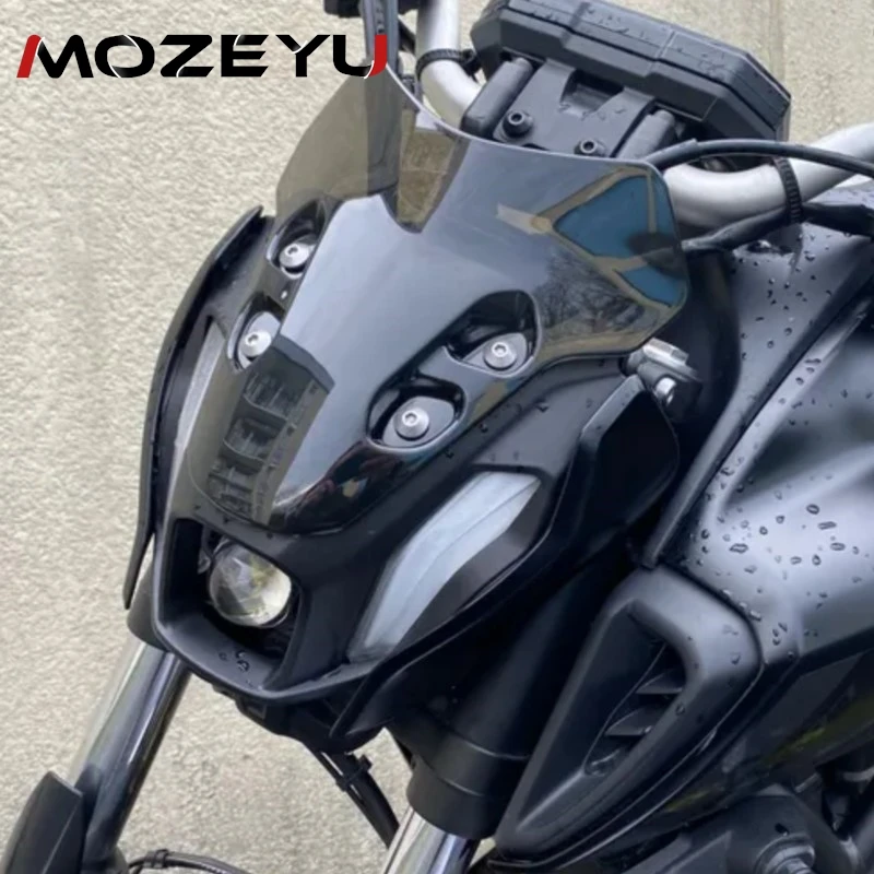 

Windshield For YAMAHA MT-07 MT07 MT 07 2021 2022 2023 2024 Windscreen Windproof Wind Screen Deflector Motorcycle Accessories
