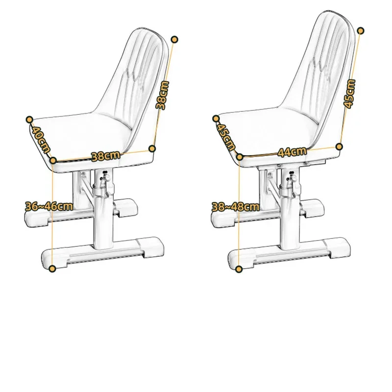 Silla de diseño para niños, asiento de seguridad para el estudio, taburete alto para la escuela