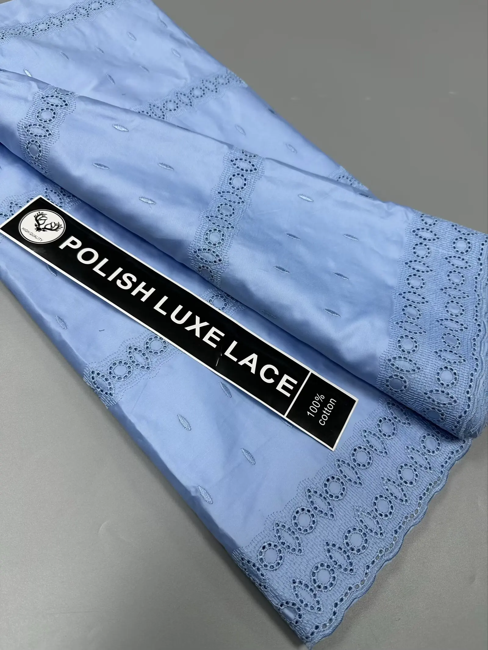 

2025 African Nigerian Tulle Lace Fabric for Dress Sewing High Quality Pure Embroidery Wedding Party Damask Cotton 5Yard hz1391