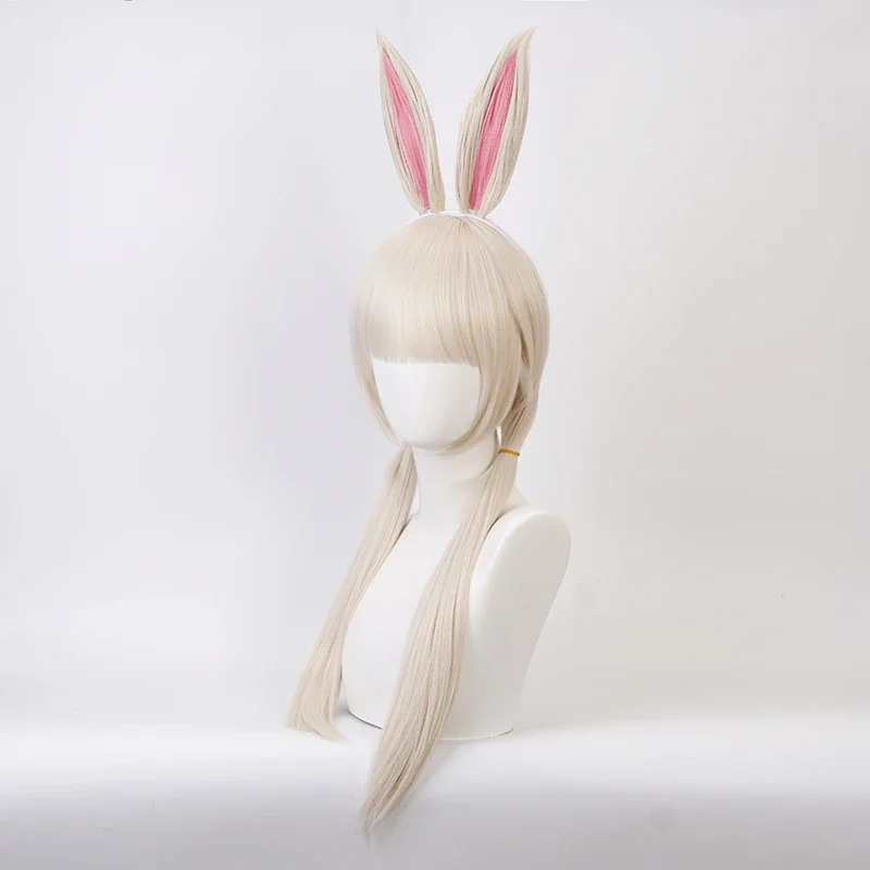 Anime BEASTARS Haru Wig With Ears Cosplay Costume Heat Resistant Synthetic Hair Women Party Wigs+Wig Cap