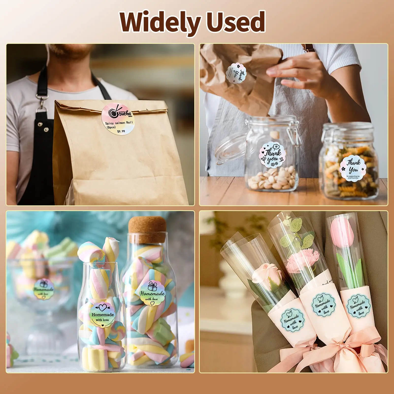 DIY 로고 디자인 QR 코드용 다채로운 원형 열 라벨 자체 접착 라벨, M110, M220, M221 라벨 메이커용 원형 스티커 라벨, 신제품