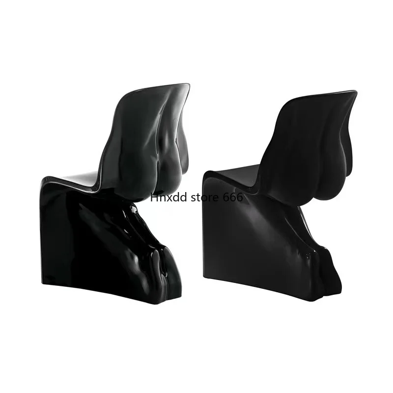 FRP leisure chair butt shape S-shaped chair simple