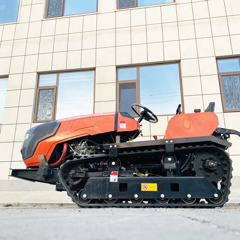 

Customized Agricultural crawler rotary tiller for export, 60 HP tractor, multifunctional cultivator, high-power plowing machine