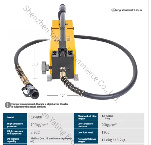 High Pressure Oil Pump Square Hydraulic Hand Pump Hydraulic Hand Oil Pump