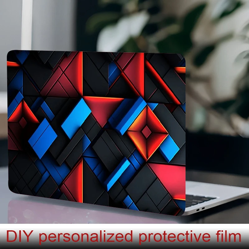 

2 laptop stickers Twisted Rings Protective film, DIY scratch resistant sticker