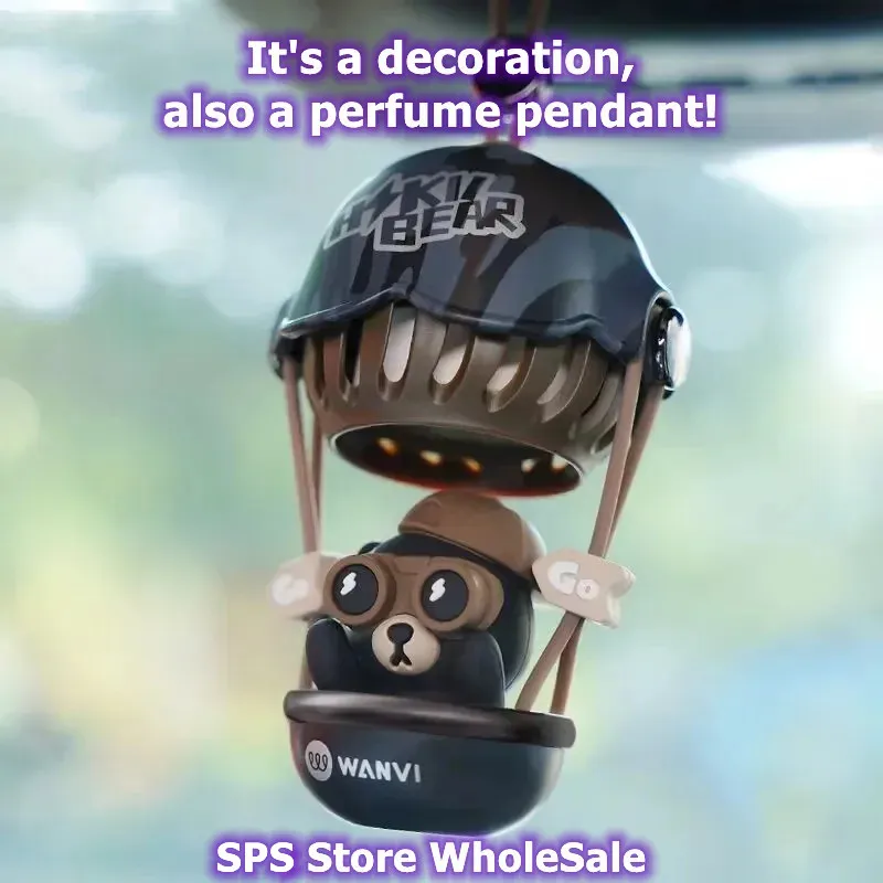 SPS WholeSale Cute Anime Aroma Pendant Car Mirror Hanging Aroma Decoration Cartoon Character Hanging Aroma Decor