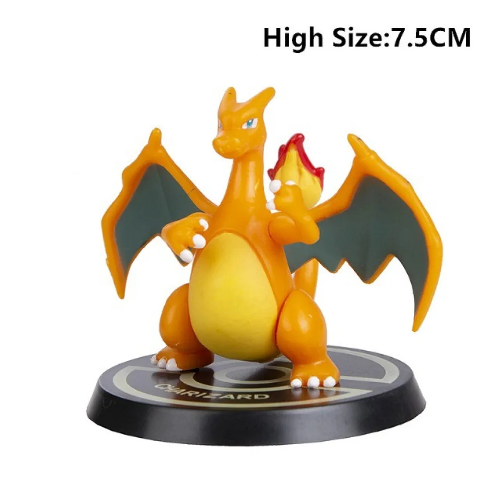 

Genuine Pokemon Pocket No.1 Pikachu Mewtwo Charizard Blastoise Venusaur Handheld Dolls Garage Kit Models Desktop Ornaments Toy