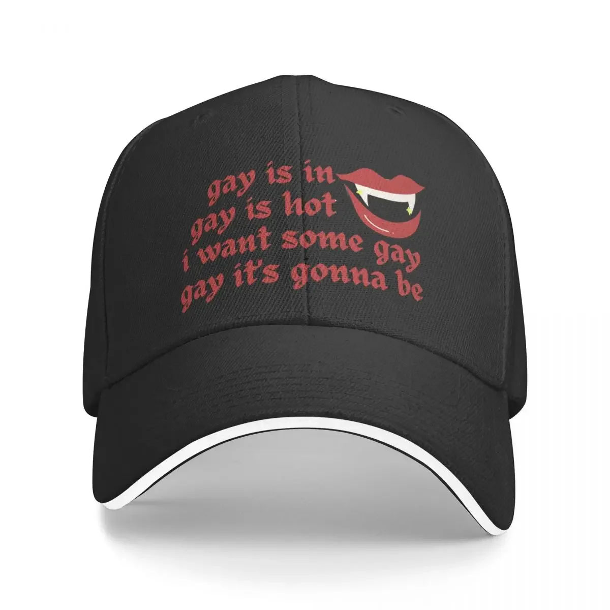 

Laszlo Cravensworth - Gay is in, gay is hot, i want some gay, gay it's gonna be Baseball Cap Fishing cap Golf Wear Men Women's