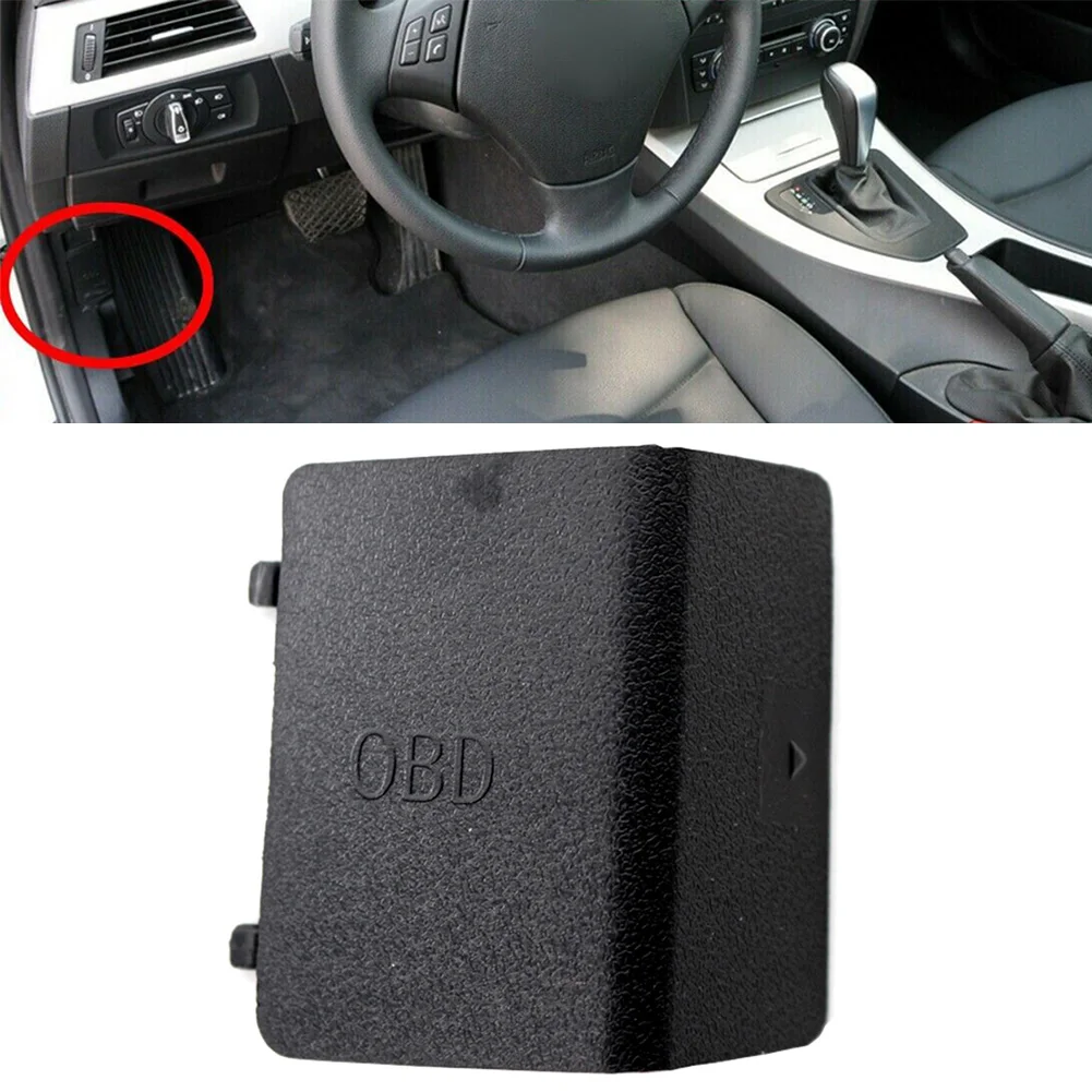 Black Car Accessories OBD Socket Cover Trim For BMW E90 E91 2004-2011 & 3Series E92 E93 2005-2013 51437147538 LHD Only