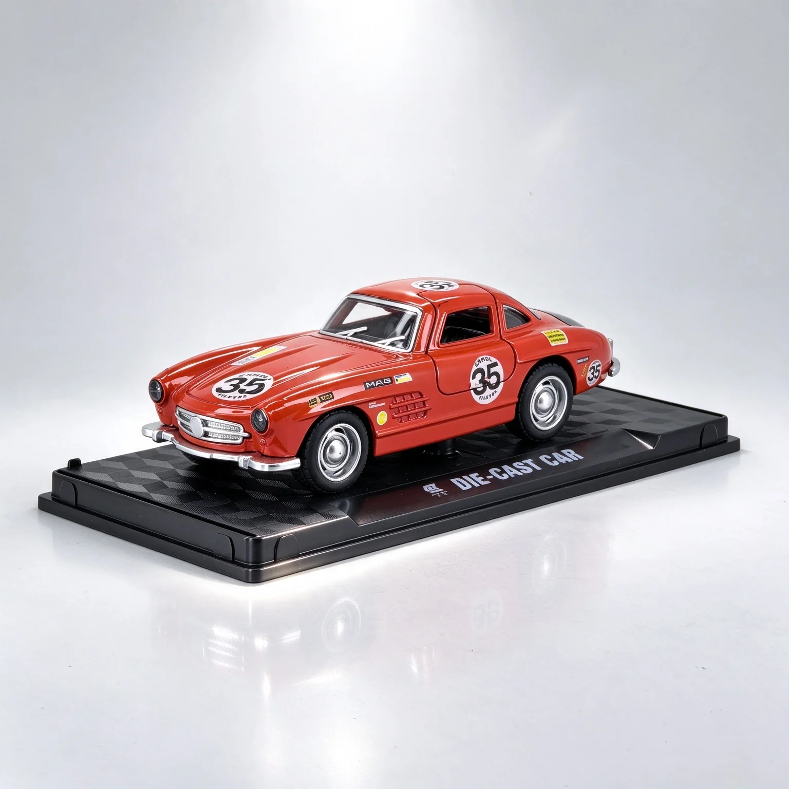 Car ornament classic station wagon alloy car model, home ornament, bookshelf table living room TV cabinet soft decor collectible