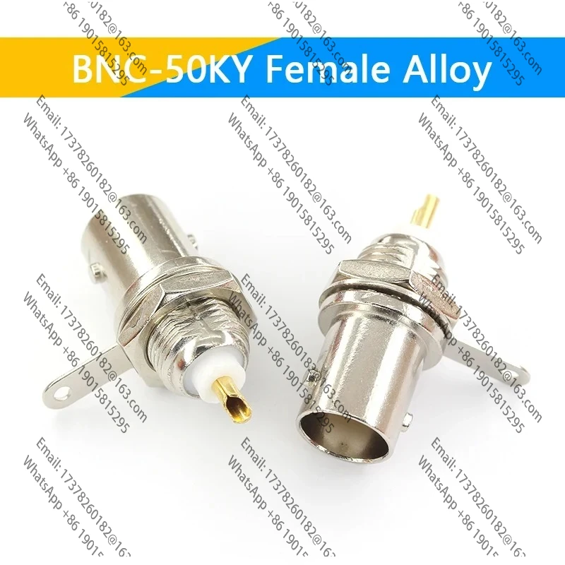 Гнездо-bnc-разъем-для-пайки-монтаж-на-панель-шасси-коаксиальный-кабель-для-деталей-сварочного-аппарата-50-Ом-q9-изоляция-bnc-50ky