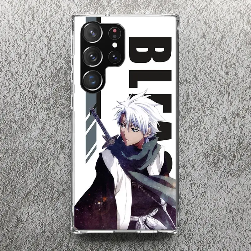 Anime Bleach Ichigo Kenpachi Phone Case For Samsung Galaxy S24 S23 S22 S21 Ultra S20 FE S10 Plus S10E S9 S8 + Soft Cover Shell