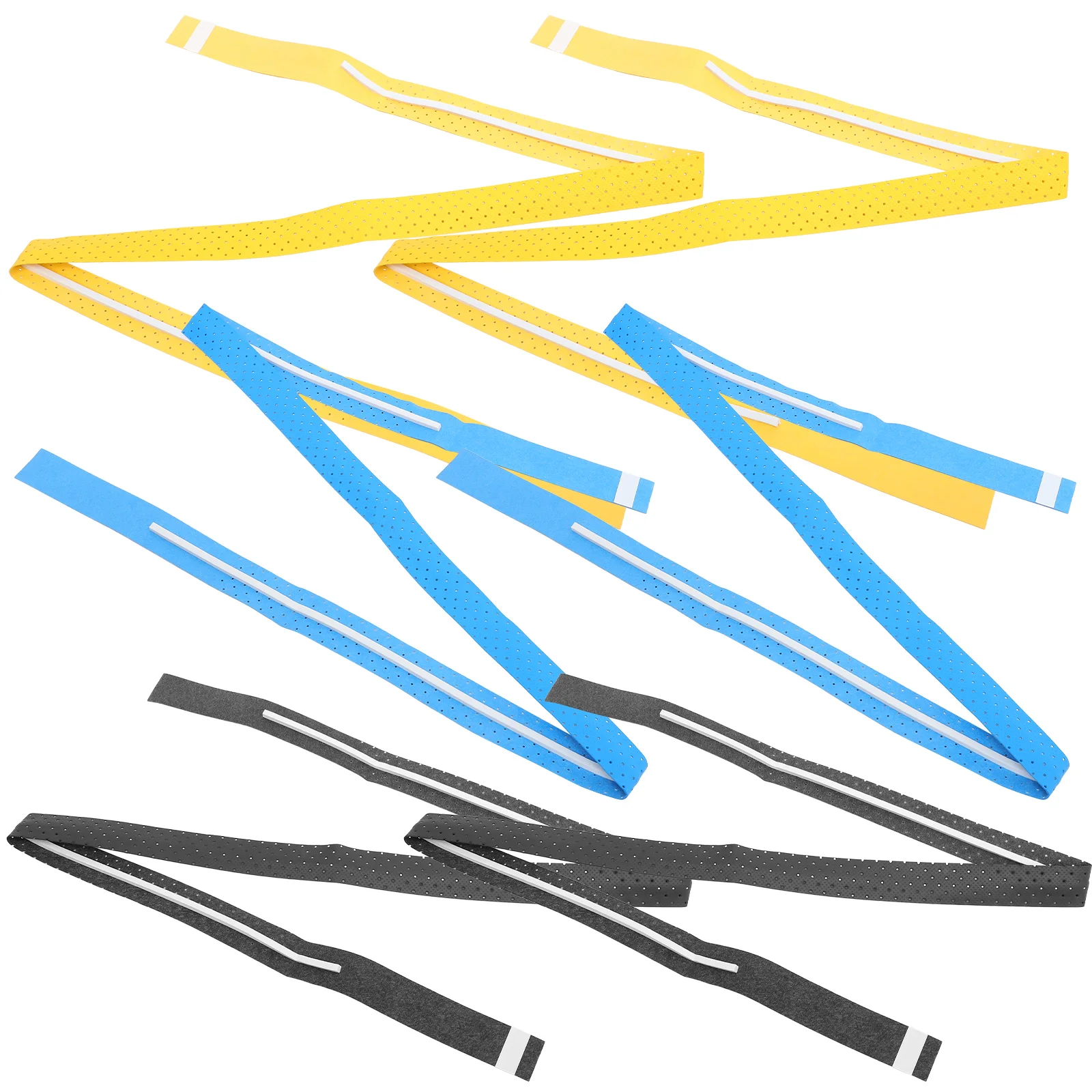 

6pcs Anti Slip Sweat Absorbing Grip Tape Stretchy Pu Overgrip Blue Black Red Purple Yellow Protective H For Tennis