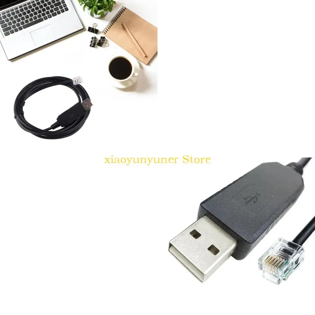 P9JB USB To RJ12 RS232 Virtual Serial Cable For Data Transfer And Device Connection