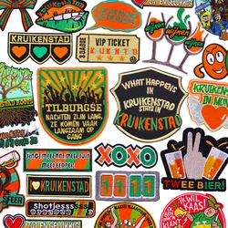 Netherland Kruikenstad Emblem Embroidered Patches Netherland Carnival Celebration Gifts Patch Iron On Patches For Clothing DIY