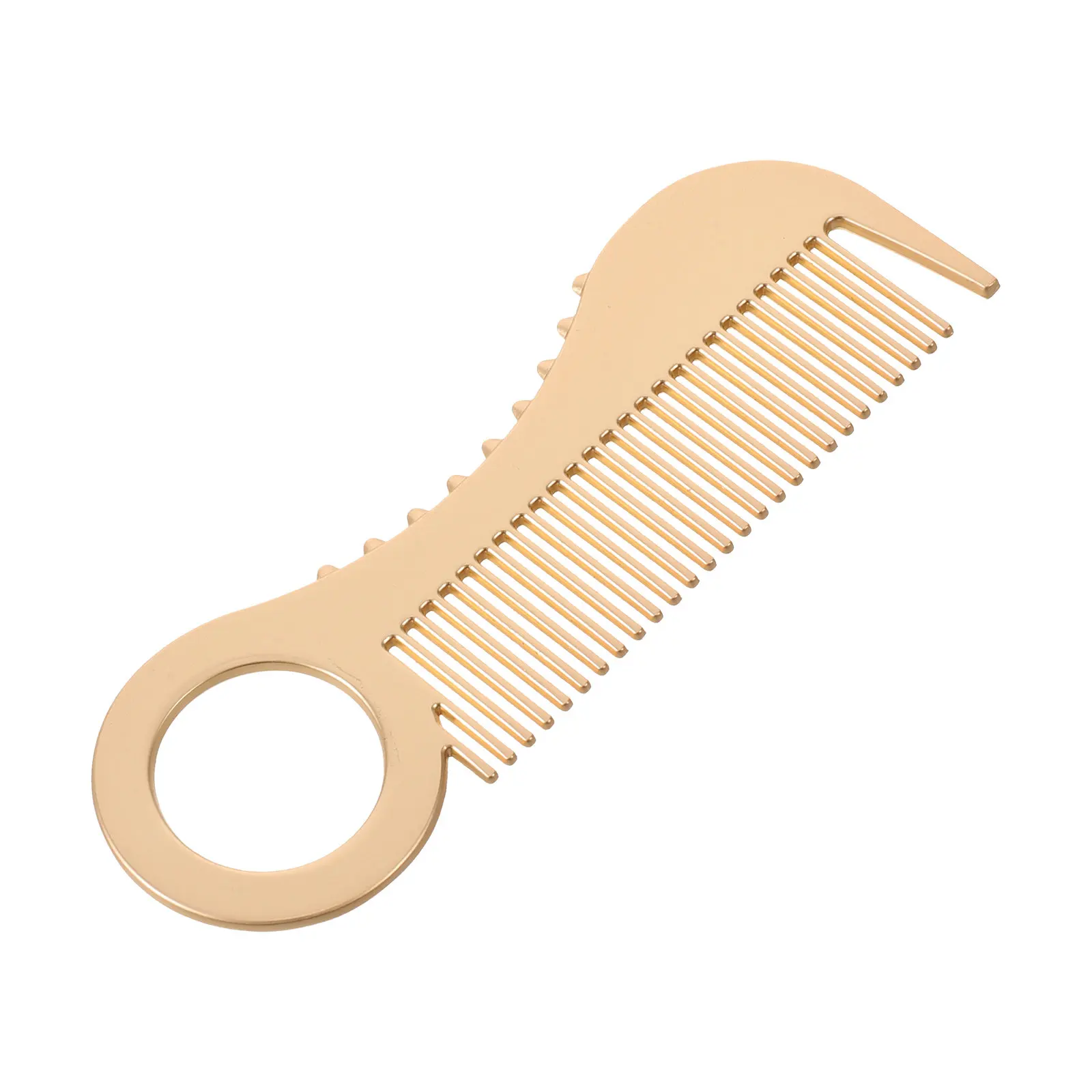 Mini Silver Metal Beard Comb Fine Tooth Pocket Mustache Grooming Portable Anti Static Styling Tool Beard Grooming Comb