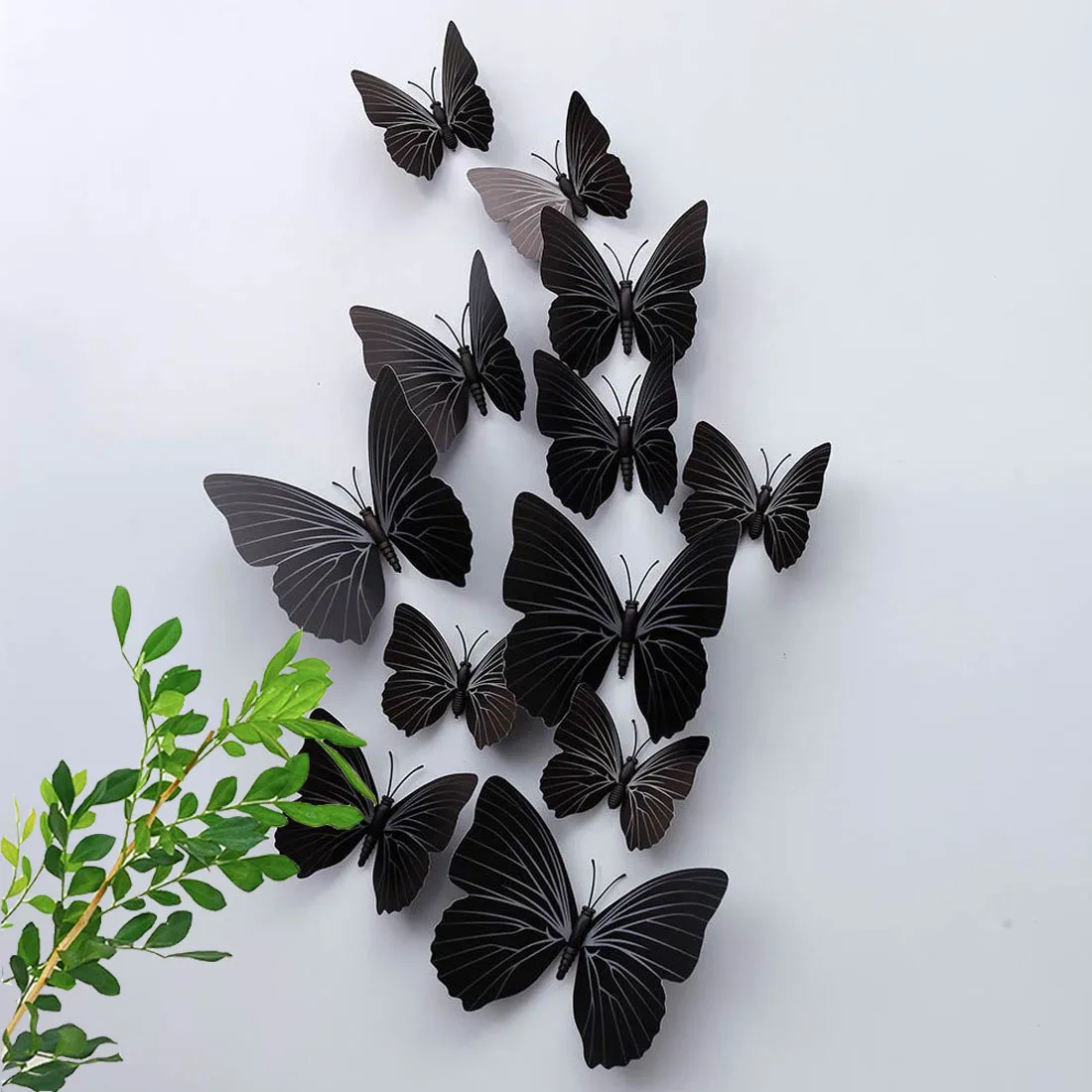 

12pcs 3D Butterfly Wall Stickers DIY Butterflies Fridge Sticker Creative Butterfly Kids Rooms Home Wall Decor Wedding Decoration