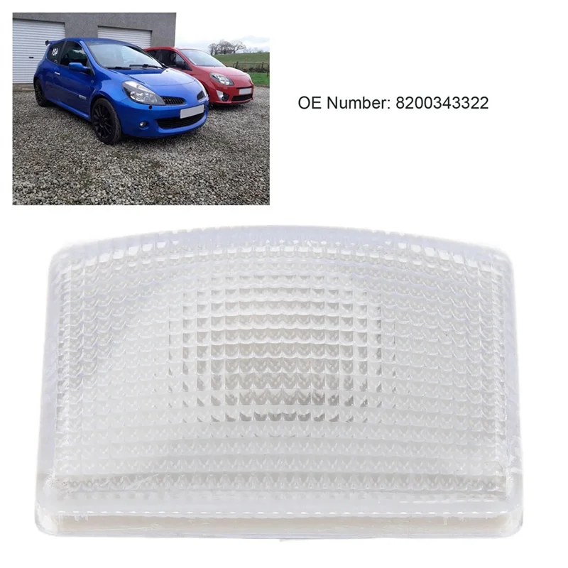 

RMWIN-1 Piece 8200343322 Side Lamps Signal Lamps Indicator Lamps Flasher Cover Transparent Plastic For RENAULT CLIO MK3 2005-201