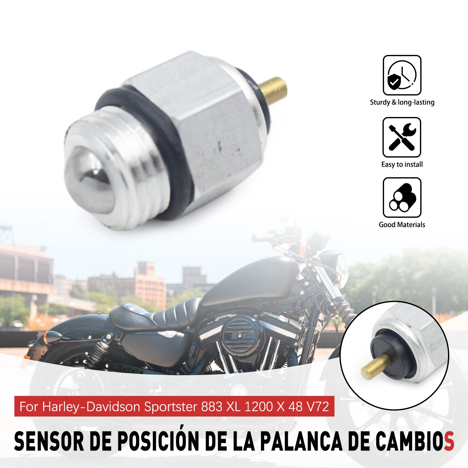Neutral Light Switch Gear Position Sensor Gear Lever Sensor For Harley-Davidson Sportster 883 XL1200 X48 V72 Motorcycle