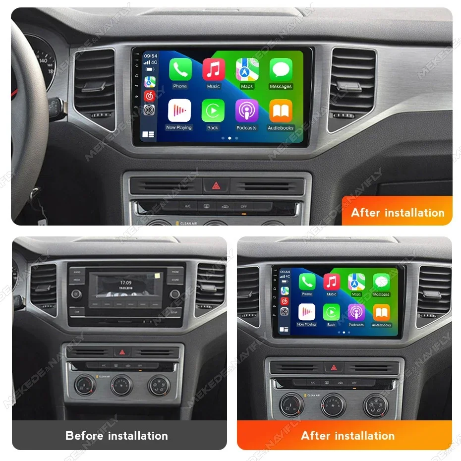 Android 2din Car Radio for Volkswagen VW T-Cross MQB Tiguan Atlas Carabelle T6.1 Passat 2019-2020 CarPlay Auto Multimedia Player