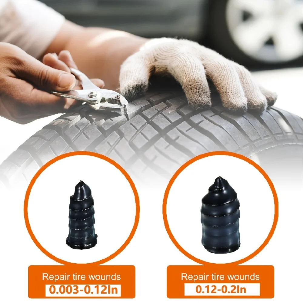 Multi functional 10 piece emergency tire repair kit quick DIY perforation repair for cars bicycles and scooters Automotive parts
