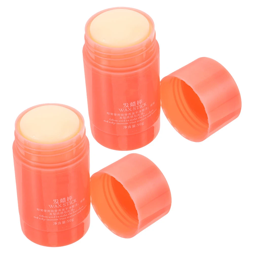 

2 шт. воск для волос, нежирный воск для укладки волос для полированного образа, аксессуар против вьющихся волос, гель для укладки волос, крем-карандаш