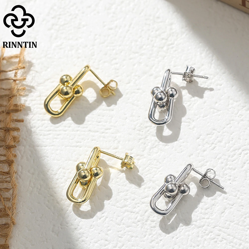 

Rinntin Silver Trendy Lovely Temperament Earring 925 Sterling Silver Stud Earrings for Women Daily Jewelry Dropshipping GAE10