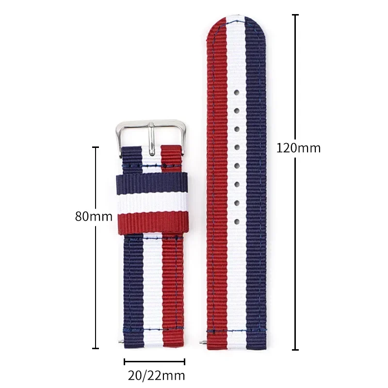 22mm Canvas Nylon Strap for COROS PACE 4 Pro/PACE 4 3/APEX 4 42mm Wristband Suunto Vertical 2/Race 2/Ocean CMF Watch 3 Pro Band