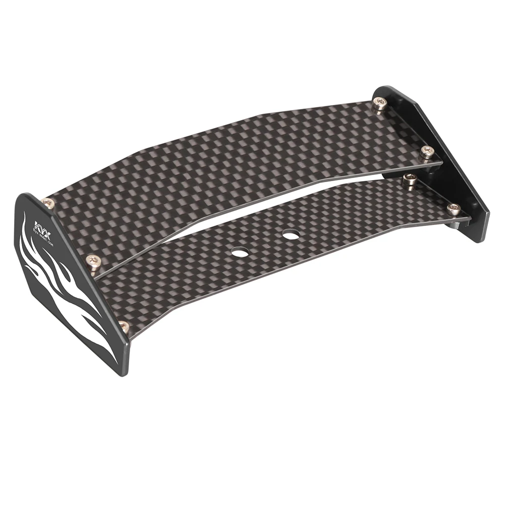 KYX Racing Aluminum Rear Wing Car Spoiler Upgrades Parts Accessories for 1/16 RC Crawler Car LOSI Mini-B Buggy