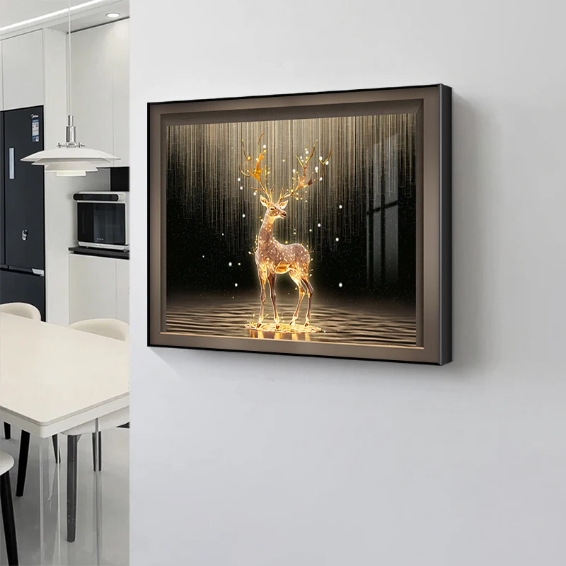 Modern Electric Meter Box Power Switch Wall Art Diamond Painting Home Decoration Contemporary Landscape Style Watercolor Poster