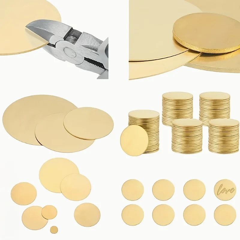 20PCS Raw Copper Disc, Copper Disc Blank, Copper Board, Very Suitable for DIY Projects, Models, and Home Decoration, DIY Crafts