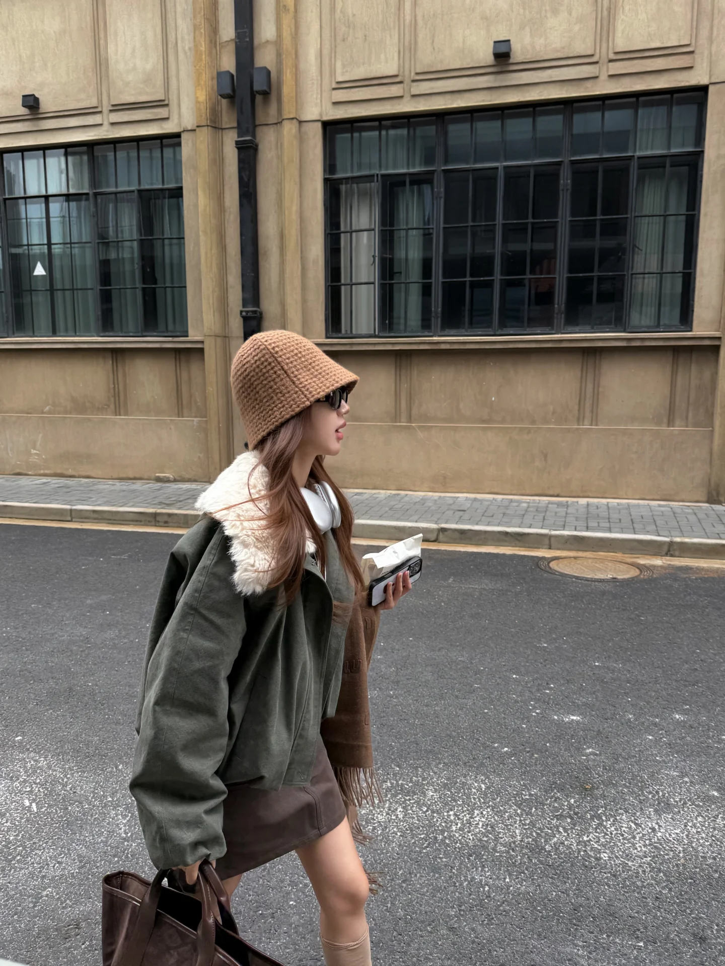 

Meyes Houston Street ort Cotton Jaet Vintage American Sle Fur Collar Stand Collar Thiened Winter Coat for Women