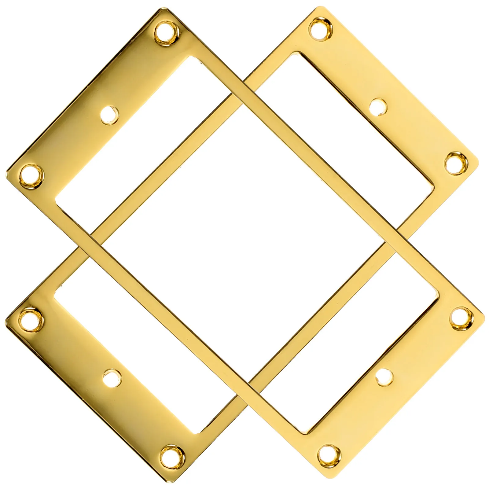 

2Pcs Guitar Pickup Frames Brass High Hardness Protective Cover Frame Replacement Electric Guitar Pickup Accessory