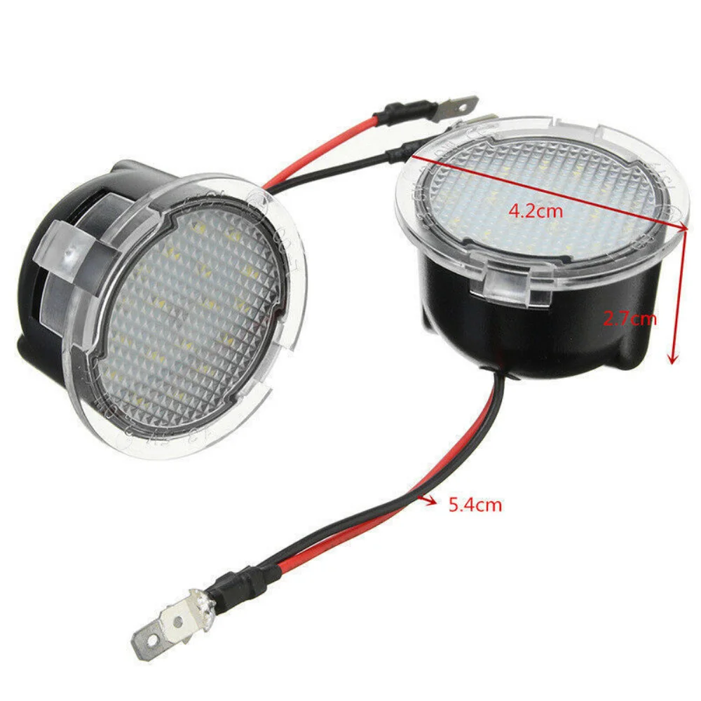 1/2PCS LED Side Mirror Puddle Light Car Under Mirror Ground Welcome Light For Ford Edge 2007-2016 For Ford Mondeo MK5 2015-2017