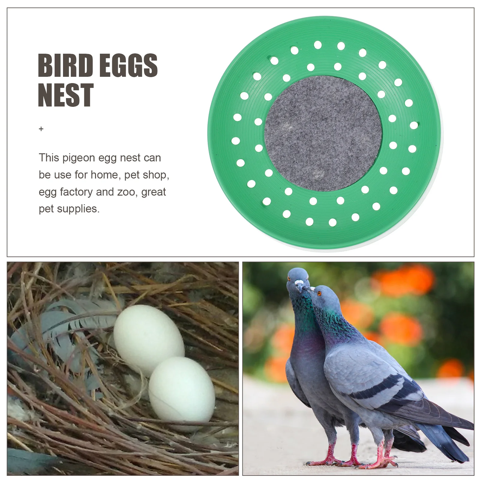 

3Pcs Lightweight Pigeon Nesting Bowl Durable Plastic Material Good Helper for Owner and Birds Relationship Pigeon Breeding Nest