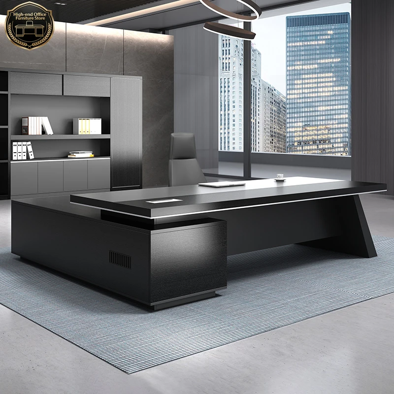 Storage Cabinet Boss Desk Manager Corner Designer Luxury Accessories Filing Cabinets Desk Reception Customized Bureau Furniture